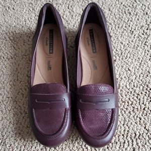 Clarks Leather Flats